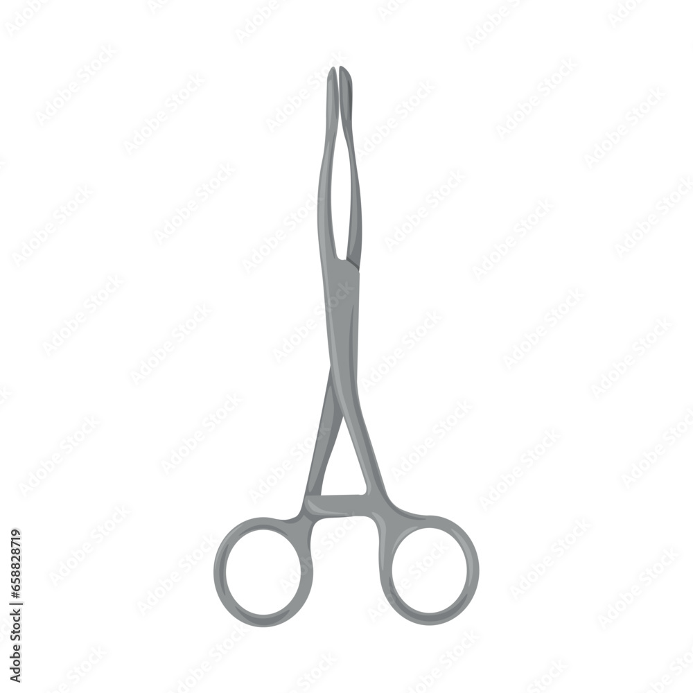 Surgeons tool on white background