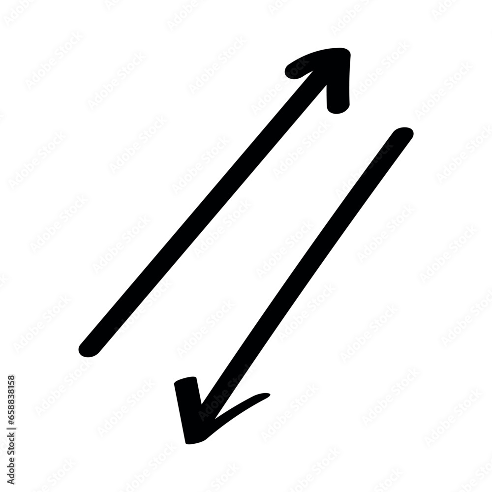 Black arrows on white background