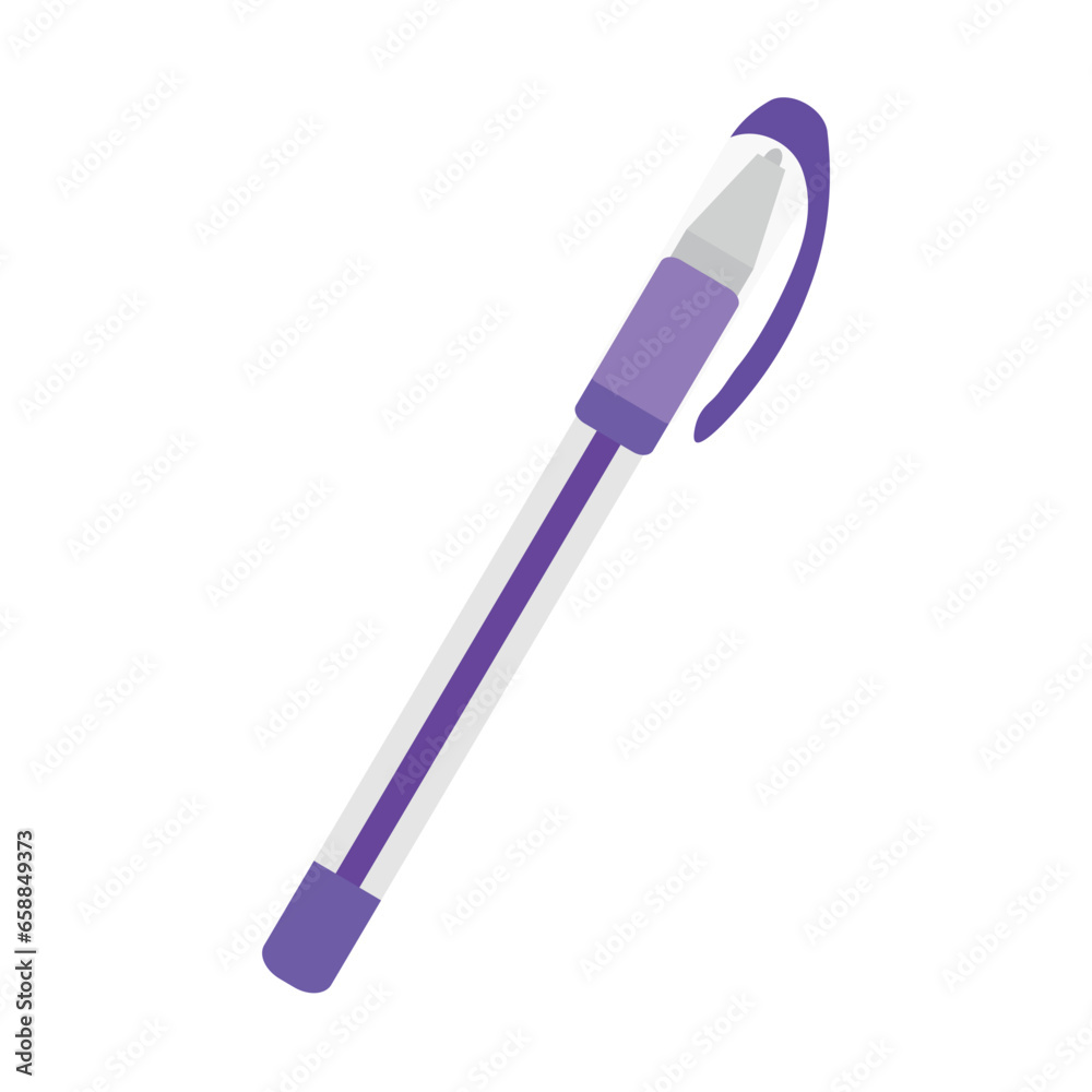 School pen on white background