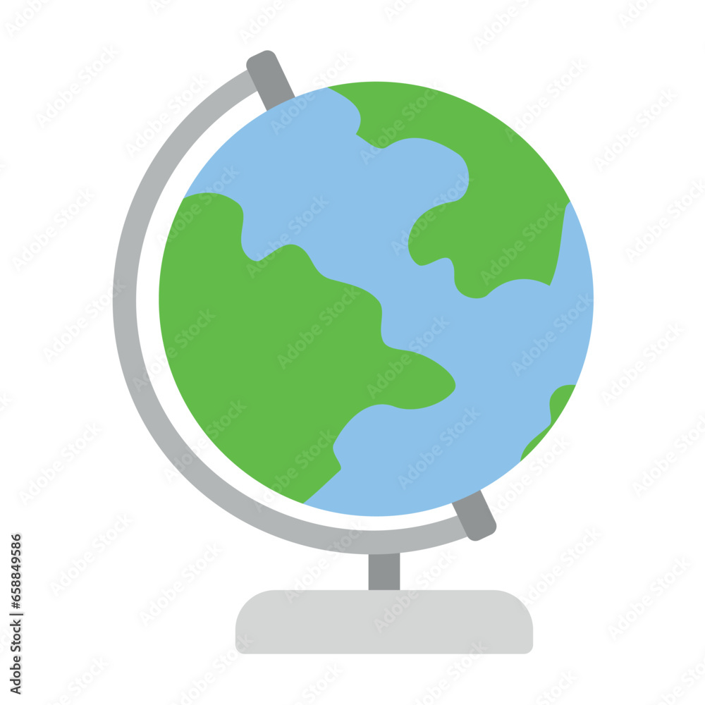 School globe on white background