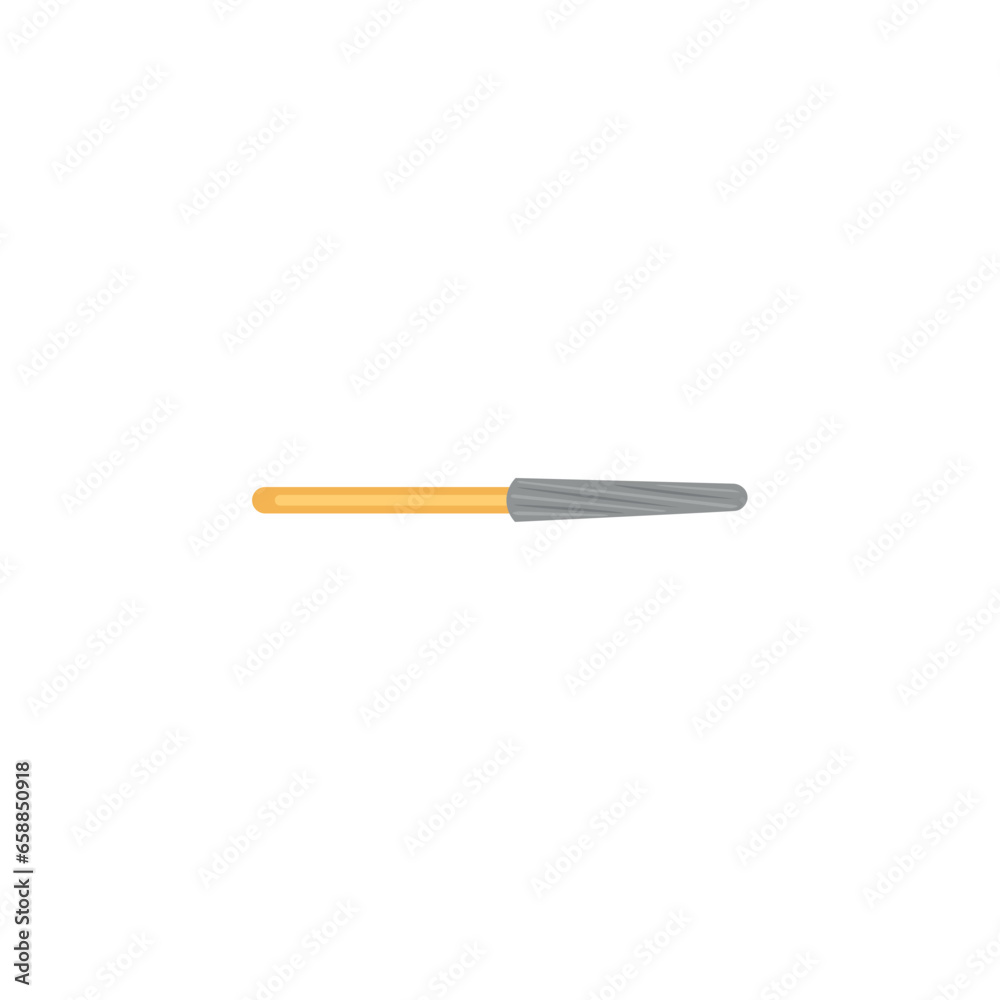 Dental drill bit on white background