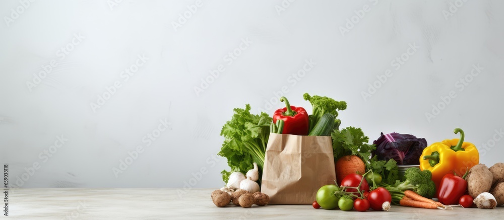 Eco friendly behavior composting vegetable peelings and leftovers using paper bag