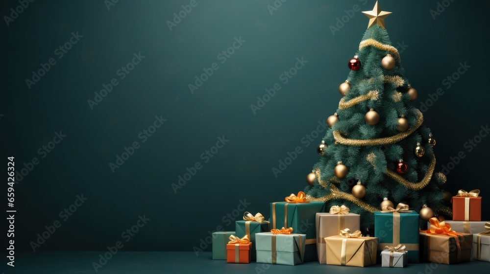 christmas tree with gifts