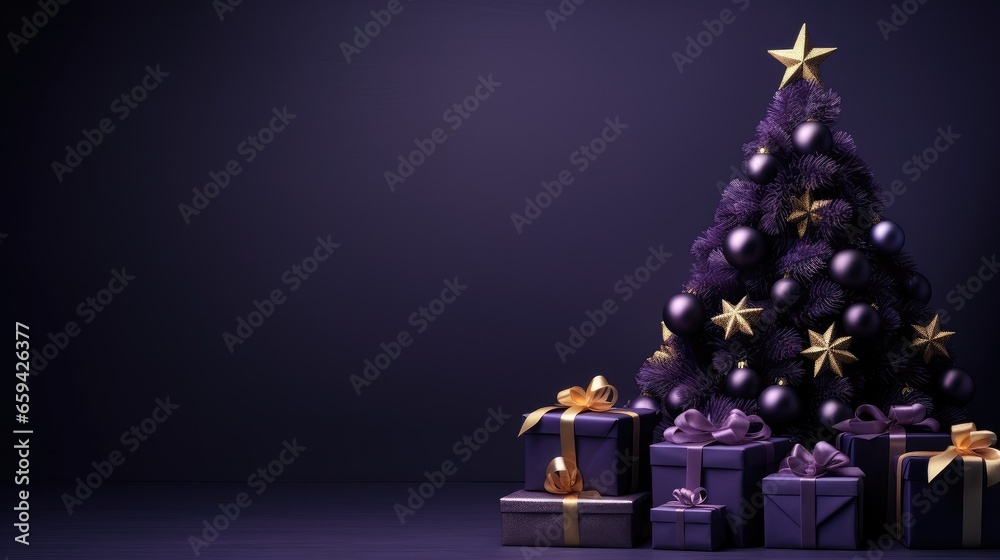 christmas tree with gifts