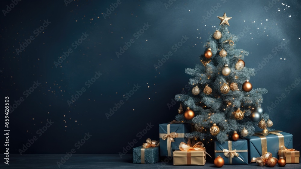 christmas tree with gifts