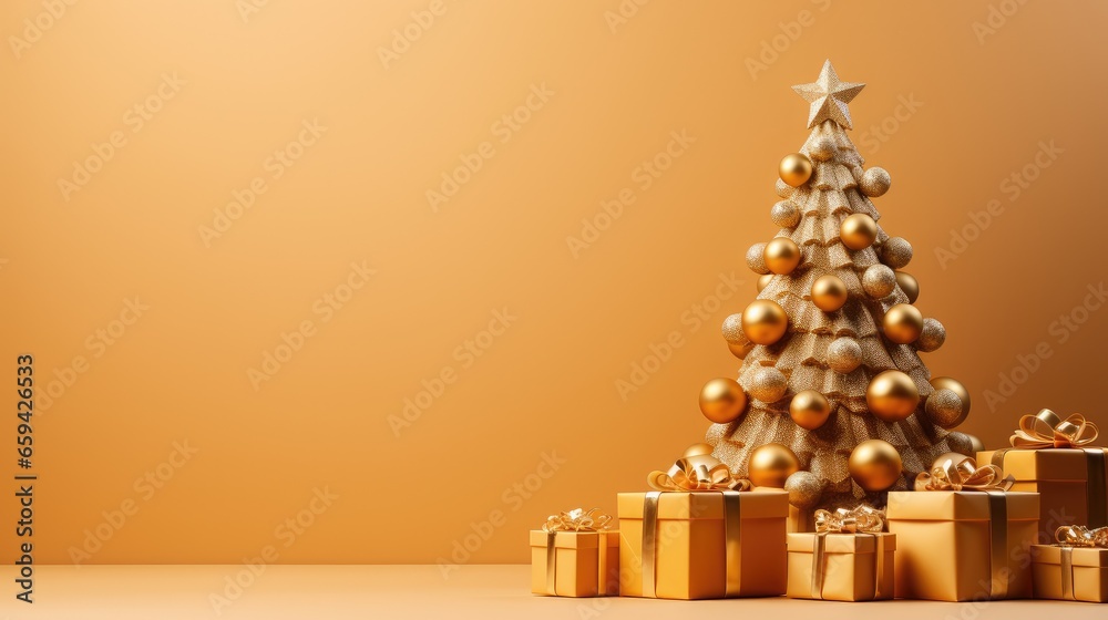 christmas tree with gifts