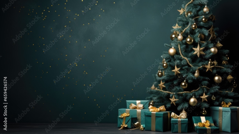 christmas tree with gifts