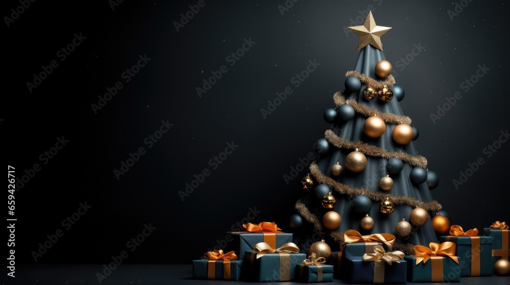 christmas tree with gifts