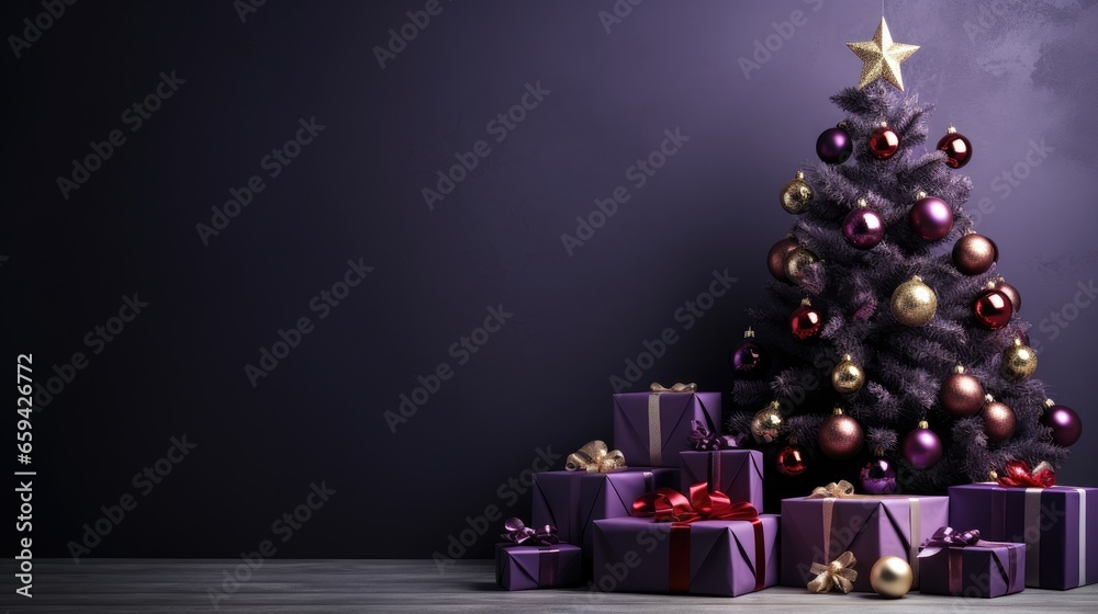 christmas tree with gifts