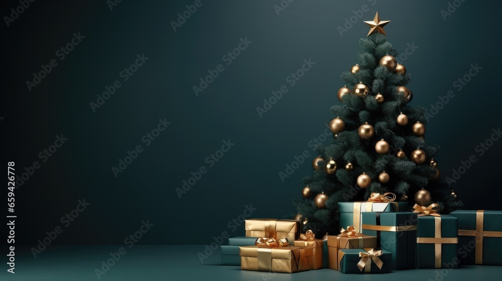 christmas tree with gifts