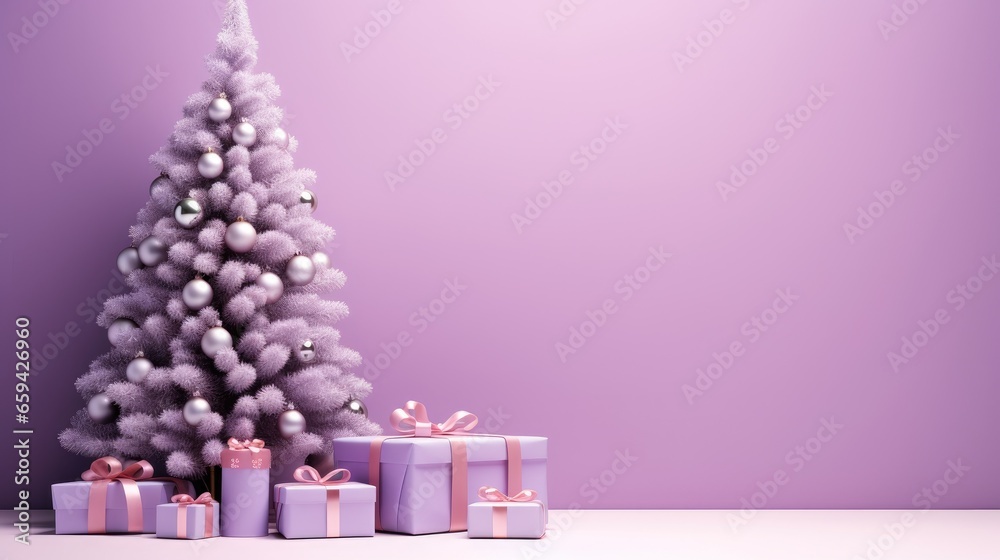 christmas tree with gifts