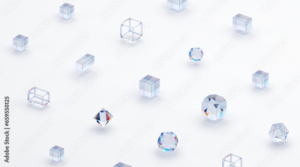 Background design, abstract geometric shapes, 3d render