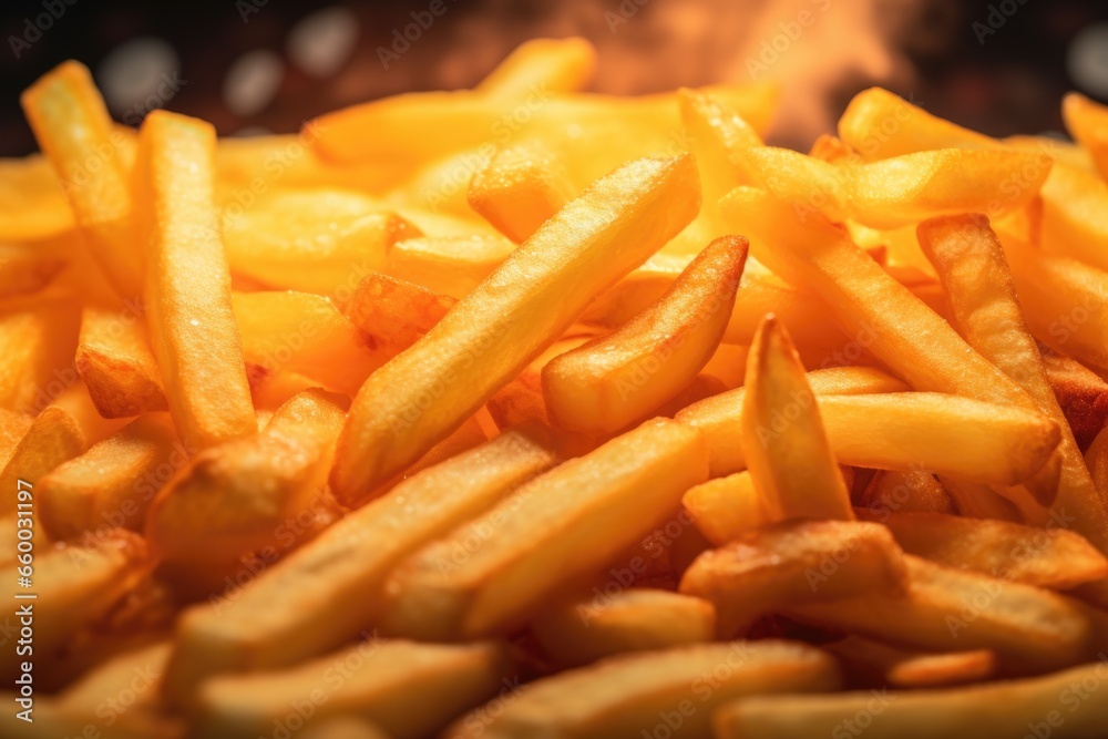 Close up of french fries