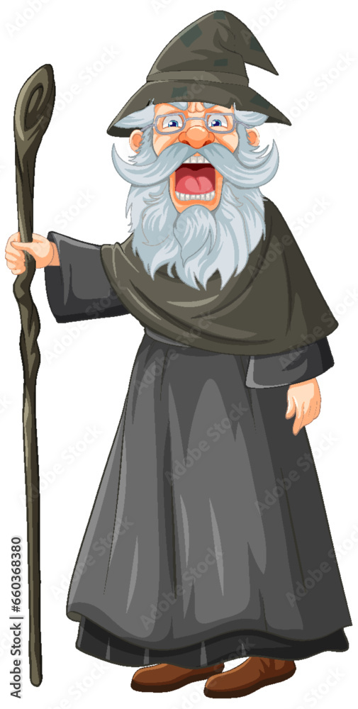 Angry Old Man in Wizard Garb