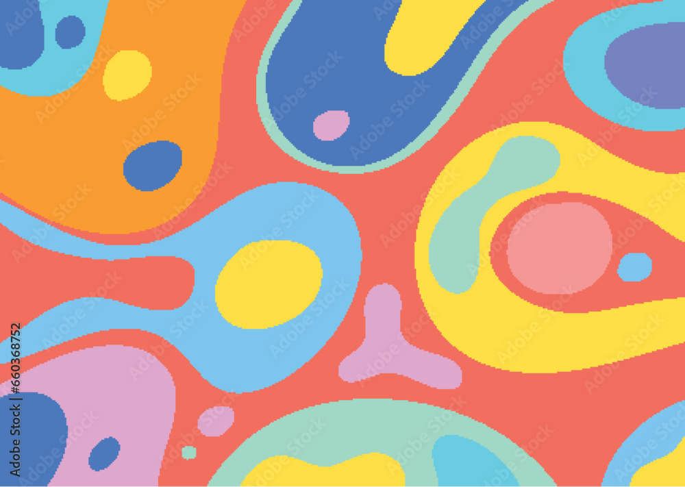 Vibrant and Playful Abstract Background in Simple Style