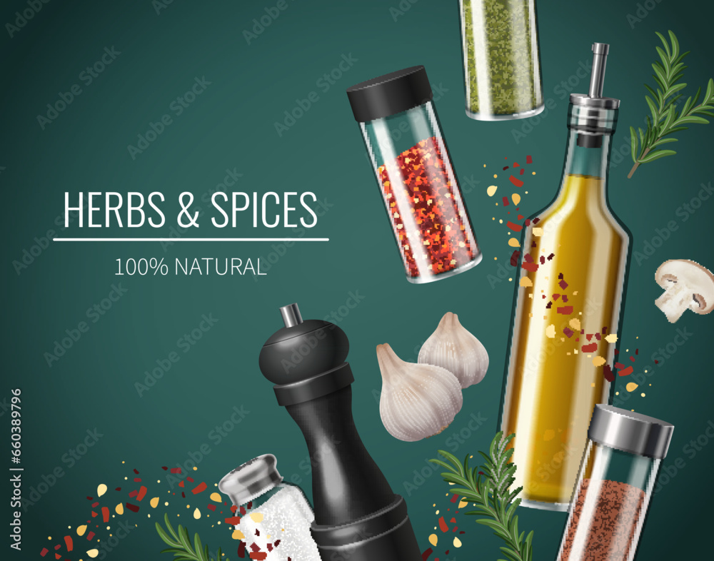 Kitchen Spices Poster