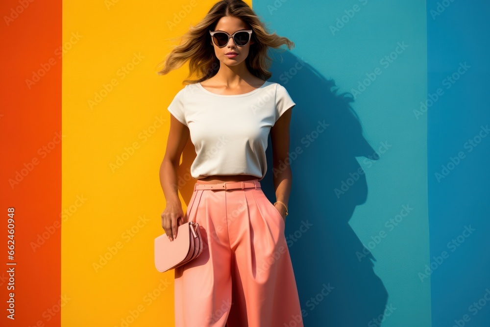 colorblock fashion photo