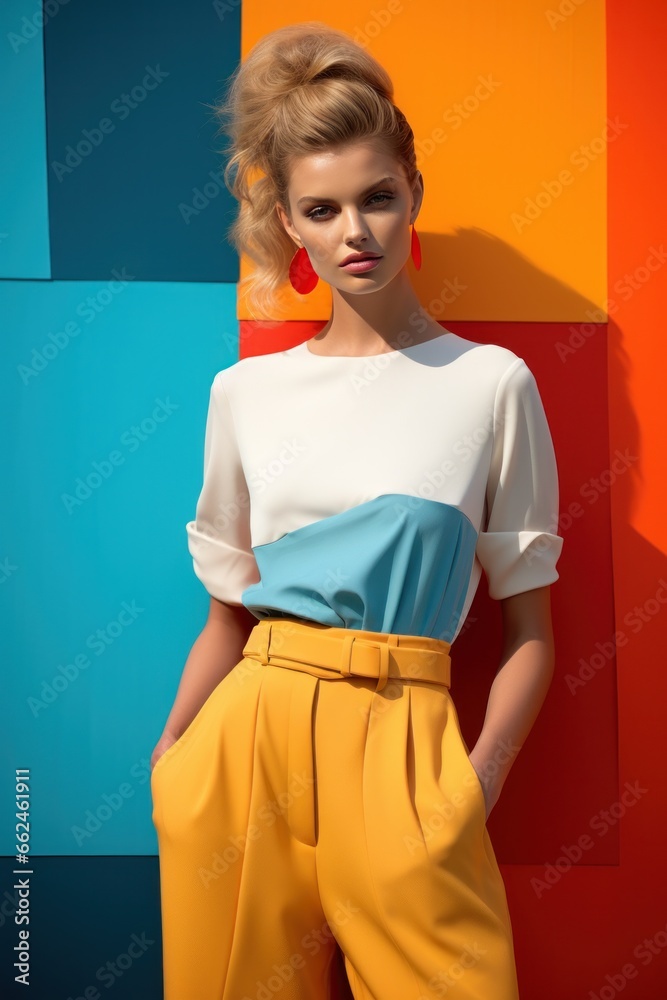 colorblock fashion photo