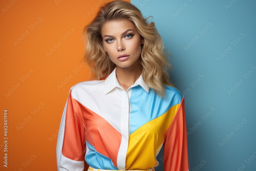 colorblock fashion photo