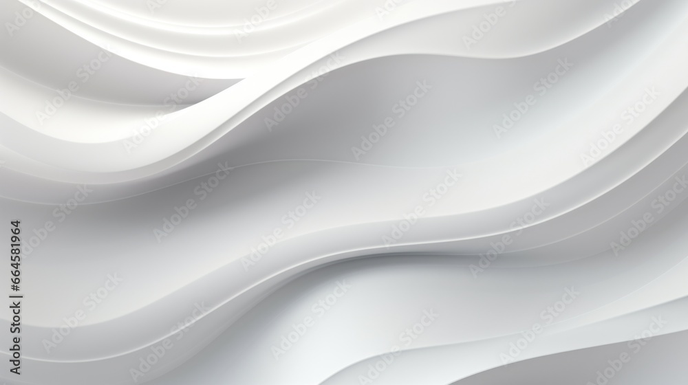 Abstract white wave background