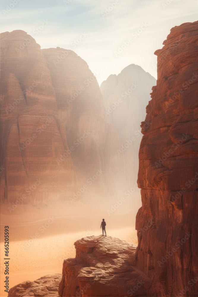 Wadi Rum, Jordan. Wadi Rum is one of the most visited tourist sites in the world.