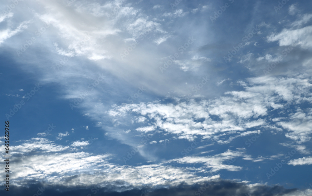 Sky landscape. Peaceful sky in a general close-up.