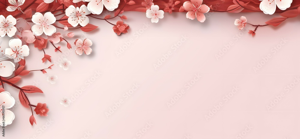 white and pink flowers on a white background