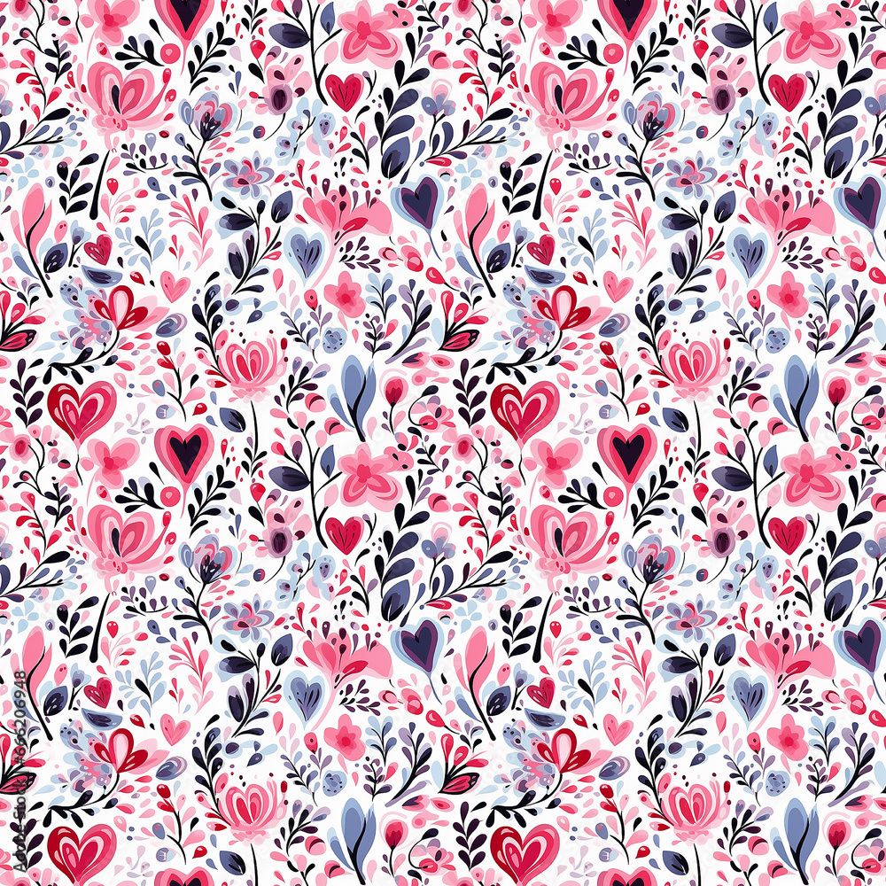 romantic pattern. Seamless pattern.