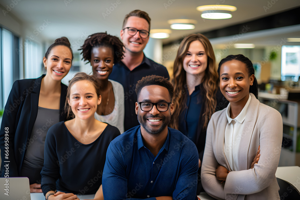 business team in a meeting, diverse people team work