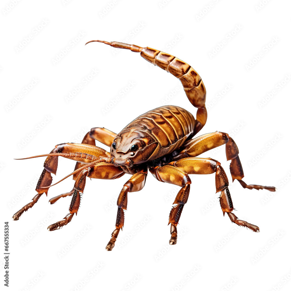 scorpion isolated on white