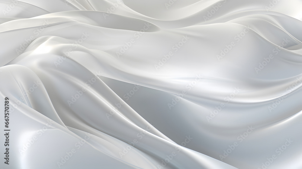 silk fabric background, The texture of the satin fabric of white color for the background