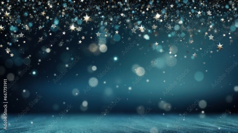 Beautiful magic Christmas minimalist background