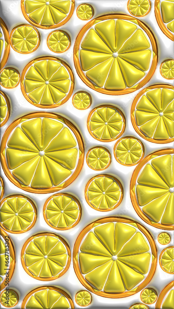 Lemon  soft convex background