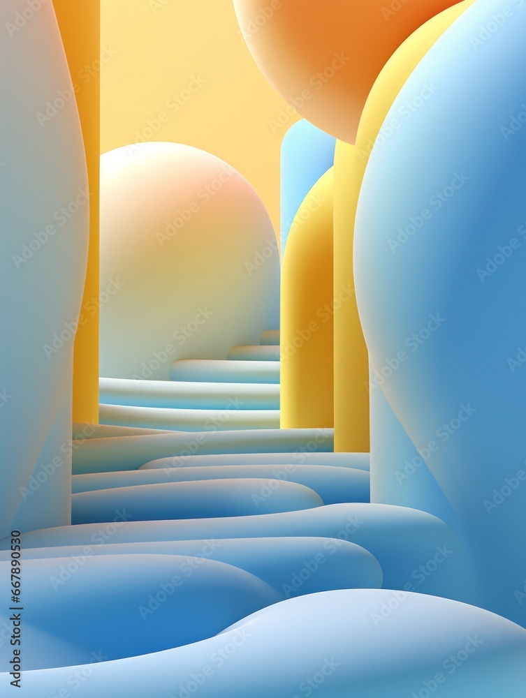 Colorful 3d abstract background