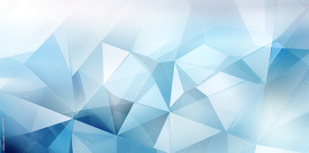 bright white background with triangles and gray lines