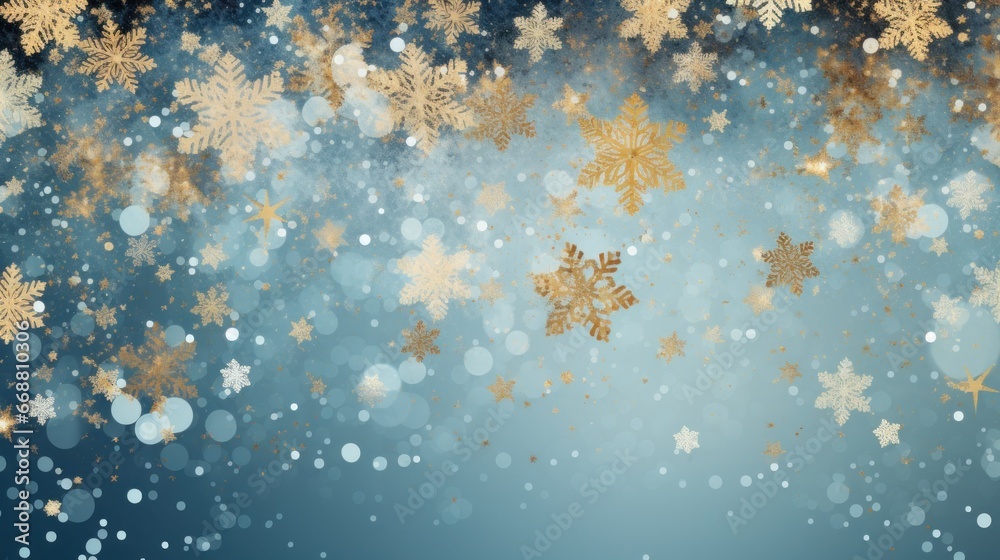 christmas background of snowflakes