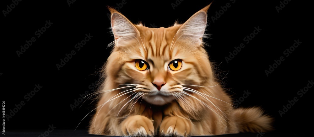 Arrogant red tabby cat