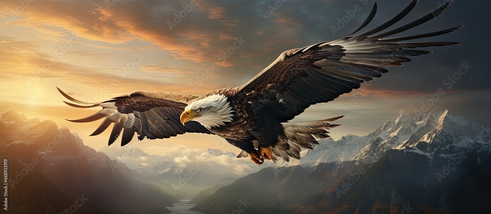 The majestic ruler of the sky the Eagle