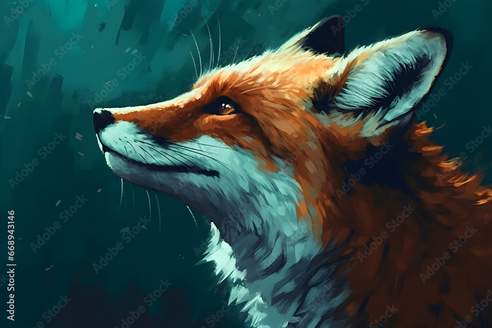 red fox portrait