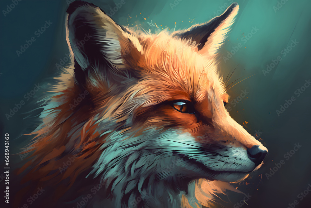 red fox portrait