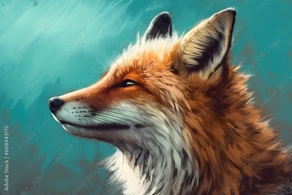 red fox portrait