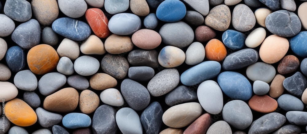 Natures background with abstract stone gravel