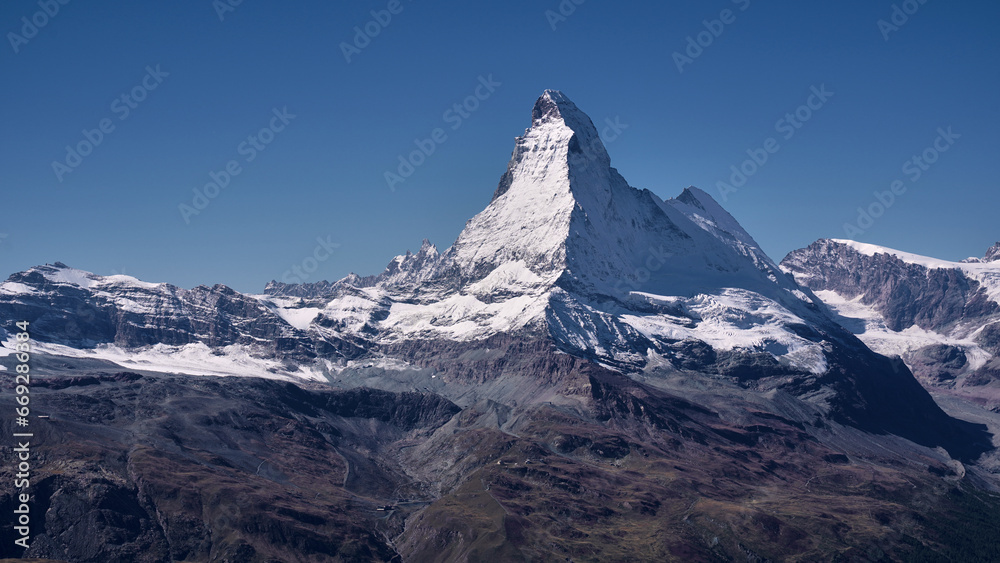 Matterhorn peak in the Swiss Alps