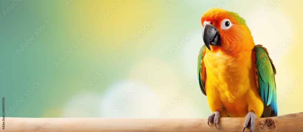 Adorable colorful parrot