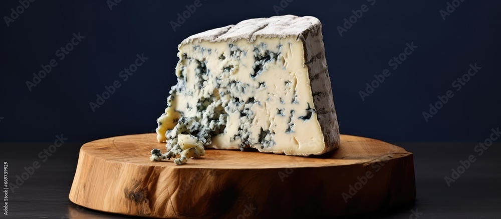 Blue cheese saved on stand