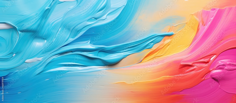 Colorful acrylic abstract background Handmade technique