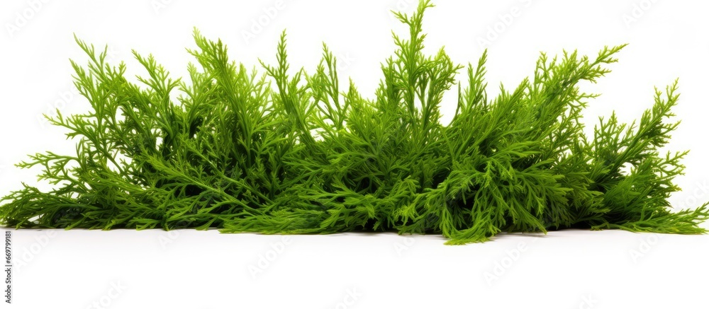 Arborvitaes green needles