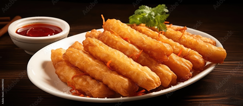 Thailands breakfast of deep fried doughsticks