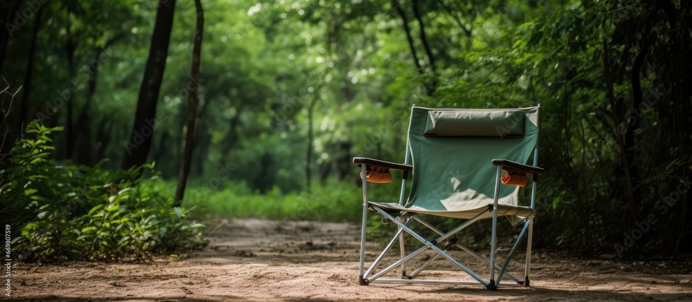 Camping or garden seat for outdoor relaxation