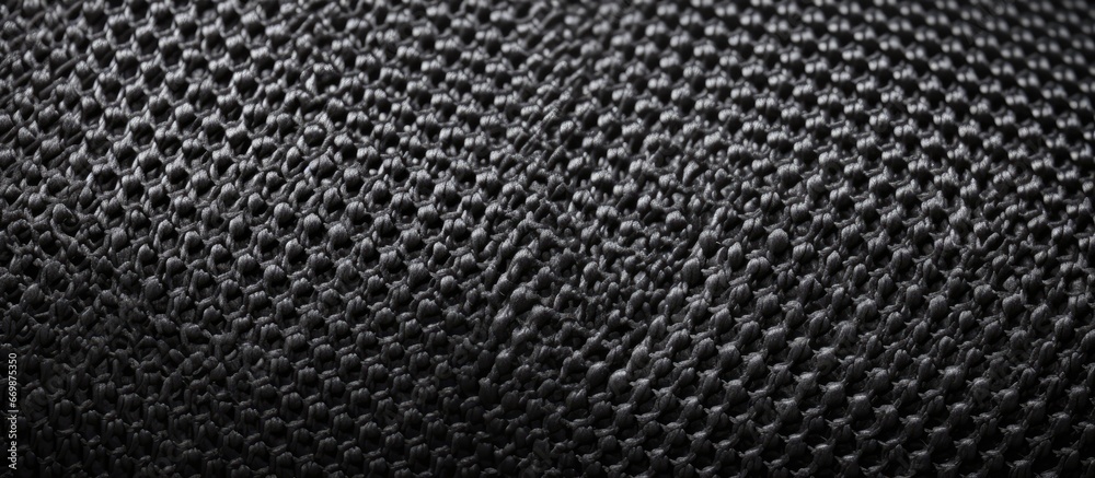 Mesh interwoven fabric texture for protective loudspeaker background